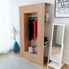 vidaXL Kleiderschrank Spanplatte 106&times;36,5&times;192 cm Beige