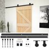 vidaXL Schiebet&uuml;r 90 x 210 cm Massives Kiefernholz