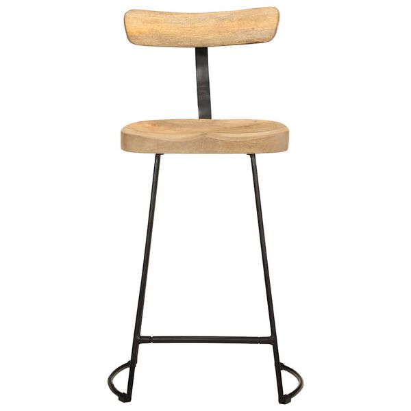 vidaXL Barhocker 2 Stk. 49x43x88 cm Mango Massivholz