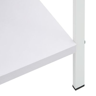 vidaXL Bücherregal 4 Regalböden Weiß 60×27,6×124,5 cm Holzwerkstoff
