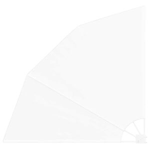 vidaXL Balkon Sichtschutz Rechteckig 140 x 140 cm Polyester Wei&szlig;