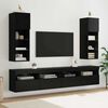 vidaXL Wandmontierte TV-Schr&auml;nke 2 pcs Schwarz Eichen-Optik