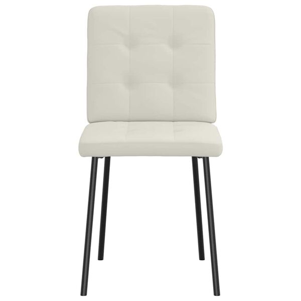 vidaXL Esszimmerst&uuml;hle 6 Stk. Creme Samt