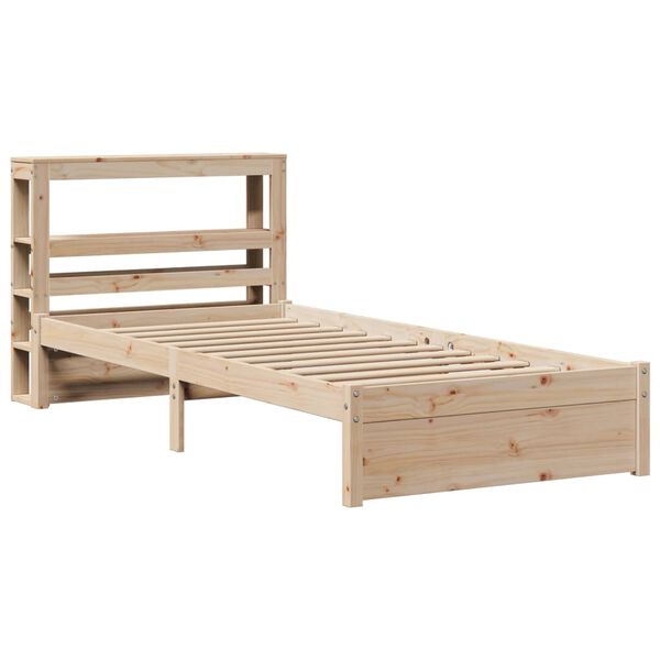 vidaXL Bettgestell mit Kopfteil ohne Matratze 90x190 cm