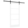 vidaXL Schiebet&uuml;r ORKDAL Wei&szlig; und Schwarz 93 x 202 cm