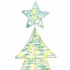 vidaXL Weihnachtsbaum mit 120 LEDs Warmwei&szlig; 120 cm PET