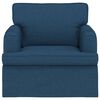 vidaXL Sofa 60cm Blau Metall