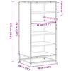 vidaXL Schuhregal Braun Eichen-Optik 48x38x97,5 cm Holzwerkstoff