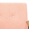 vidaXL Sessel Rosa 59 x 75 x 78 cm Lockiger woll&auml;hnlicher Stoff
