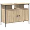 vidaXL Badezimmerschrankset mit Regal 3 pcs Sonoma Eiche Holzwerkstoff