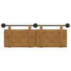 vidaXL H&auml;ngevorderseite Wandmontiert Braun 130 x 55 x 5 cm Samt
