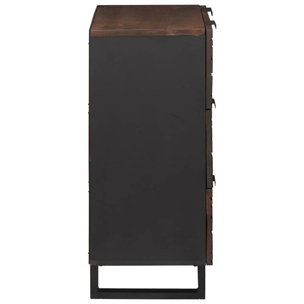 vidaXL Sideboard Braun 60 x 33.5 x 75 cm Massivholz Mango