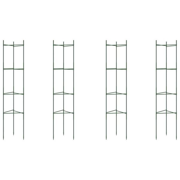 vidaXL Tomatenk&auml;fige 4 Stk. 154 cm Stahl und PP