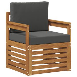 vidaXL Outdoor-Sofagarnitur Massives Akazienholz und Polyester
