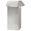vidaXL Schneckenzaun 13,5 x 13,5 x 25 cm Edelstahl Silber