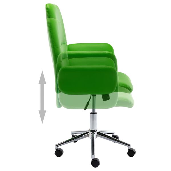 vidaXL B&uuml;rostuhl Kunstleder Gr&uuml;n