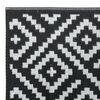 vidaXL Outdoor-Teppich ARAKIL Wei&szlig; und Schwarz 140x200 cm PP