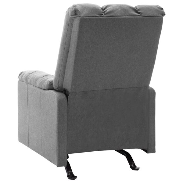 vidaXL Massagesessel Hellgrau Stoff