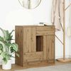 vidaXL Sideboard mit Schubladen und T&uuml;ren Artisan-Eiche 70,5x34x74,5cm