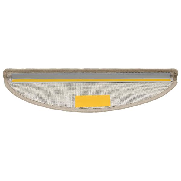 vidaXL Stufenmatten 30 Stk. 56x17x3 cm Taupe Halbrund