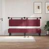 vidaXL H&auml;ngevorderseite Wandmontiert Uni Weinrot 190 x 55 x 5 cm Stoff