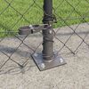 vidaXL Zaunpfosten Grau 25 x 1,6 m (60 x 60 mm Gewebe) Stahl und PVC