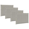vidaXL Sitzkissen 4 pcs Hellgrau 47 x 36 x 2 cm Polyester