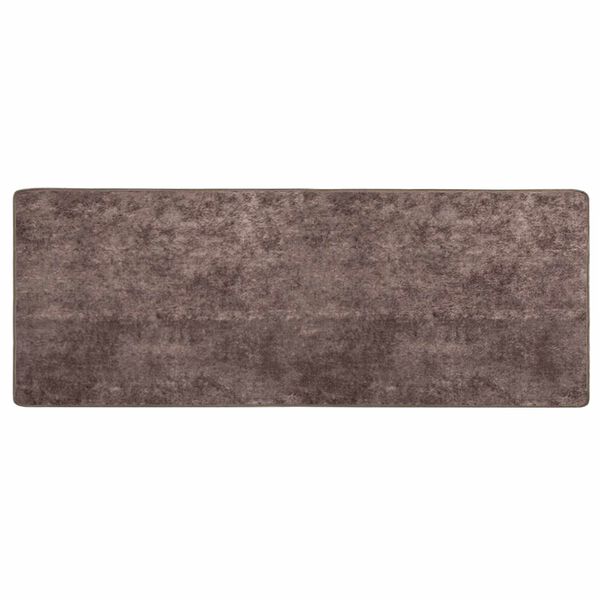 vidaXL Teppichl&auml;ufer MARSA Grau 250 x 100 cm Polyester und PVC