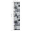 vidaXL Teppichl&auml;ufer BCF Grau 80x350 cm