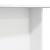 vidaXL Esstisch Wei&szlig; 110x60x75 cm Holzwerkstoff