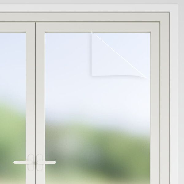 vidaXL Fensterfolien Matt Grau PVC