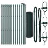 vidaXL Bodenmontierter Sechseckzaun 25 x 0,6 m PVC-beschichteter Stahl