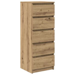 vidaXL Sideboard mit Schubladen Artisan-Eiche 37,5x35x99 cm