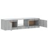 vidaXL TV-Schrank mit LED-Leuchten Grau Sonoma 140x40x35,5 cm