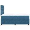 vidaXL Boxspringbett mit Matratze Dunkelblau 120x200 cm Samt