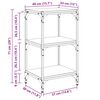 vidaXL B&uuml;cherregal Altholz 40 x 33 x 70,5 cm Holzwerkstoff