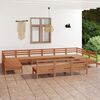 vidaXL 13-tlg. Garten-Lounge-Set Honigbraun Massivholz Kiefer