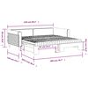 vidaXL Tagesbett Ausziehbar mit Matratzen Gelb 100x200 cm Samt