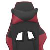 vidaXL Gaming-Stuhl mit Massagefunktion Schwarz und Weinrot Kunstleder
