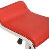 vidaXL Barhocker 2 Stk. Rot Stoff und Bugholz