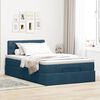 vidaXL Ottoman-Bett mit Matratze Dunkelblau 120x190 cm Samt
