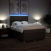 vidaXL Boxspringbett mit Matratze Dunkelbraun 140x190 cm Stoff