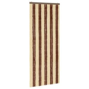 vidaXL Insektenschutzvorhang Chenille Braun und Beige 90 x 220 cm