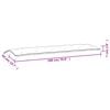 vidaXL Gartenbank-Auflage Hellgr&uuml;n 180x50x7 cm Oxford-Gewebe