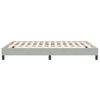vidaXL Bettgestell ohne Matratze Hellgrau 140x210 cm Samt