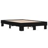 vidaXL Bettgestell Schwarz 140x190 cm Holzwerkstoff und Metall