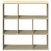vidaXL Raumteiler-B&uuml;cherregal Sonoma-Eiche 102x29x103,5 cm