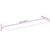vidaXL Tischplatte 140x30x2,5 cm Rechteckig Altholz Massiv