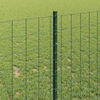 vidaXL Zaun mit Pfosten Gr&uuml;n 1 x 25 m Stahl