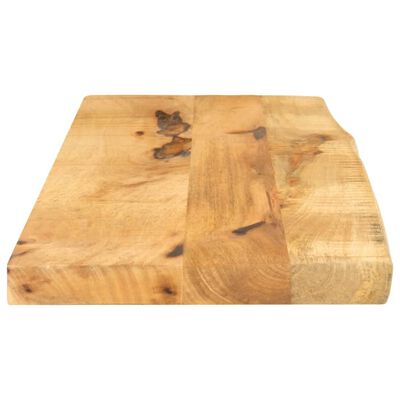 vidaXL Tischplatte 80x30x3,8 cm Baumkante Massivholz Raues Mangoholz